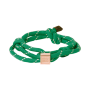 (W) Miu Miu Cord Bracelet Emerald Green