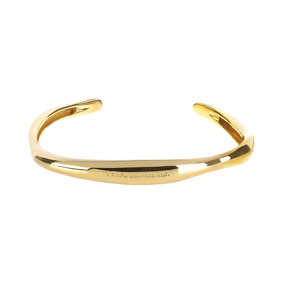 TM2B2BR01GD Third movement Wave Bangle Gold SIZE.1