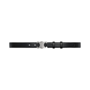 Celine Medium Triomphe Belt in Taurillon Leather Black