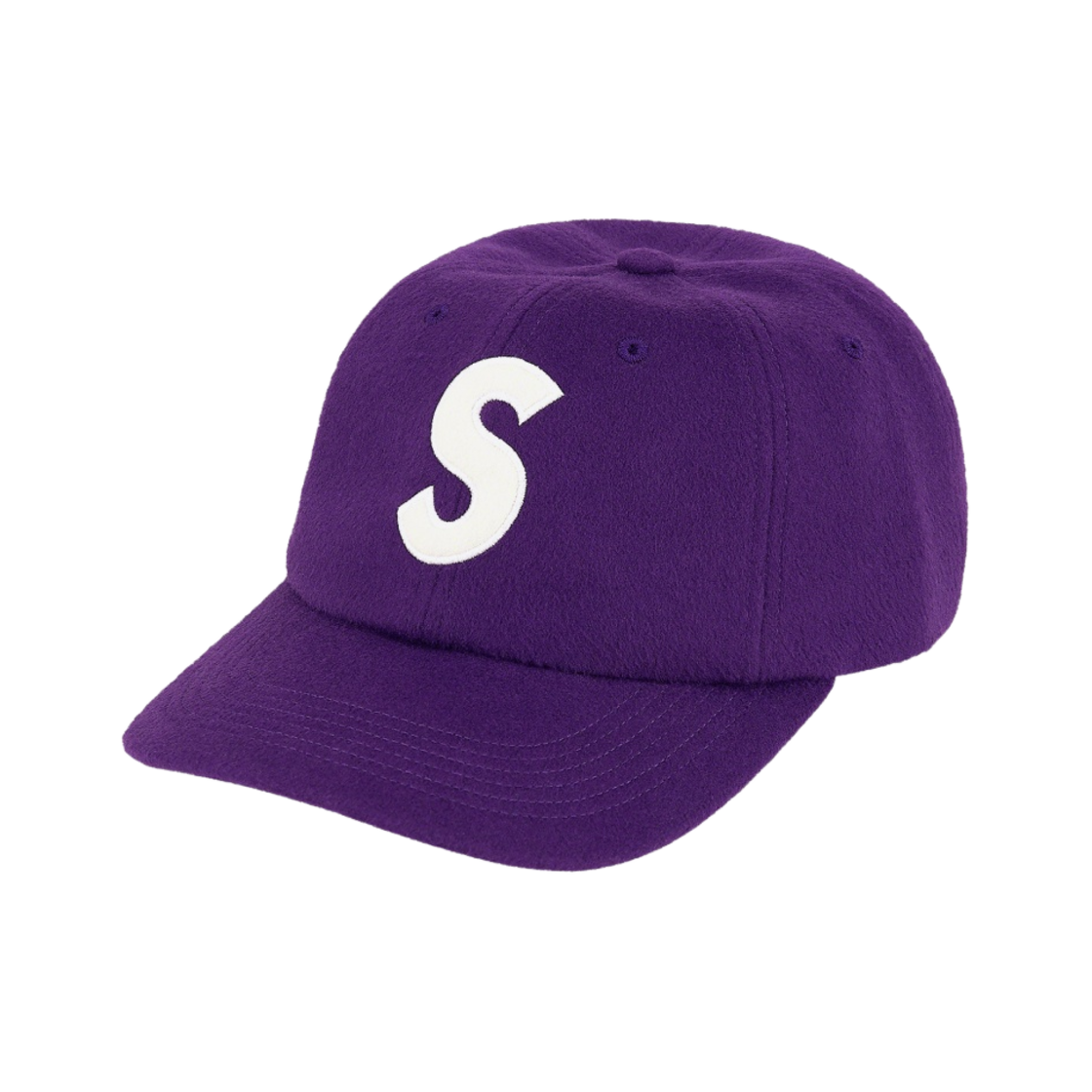슈프림 울 S 로고 6-패널 캡 퍼플 - 21FW