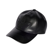 Adidas Polyurethane Trefoil Outline Baseball Cap Black