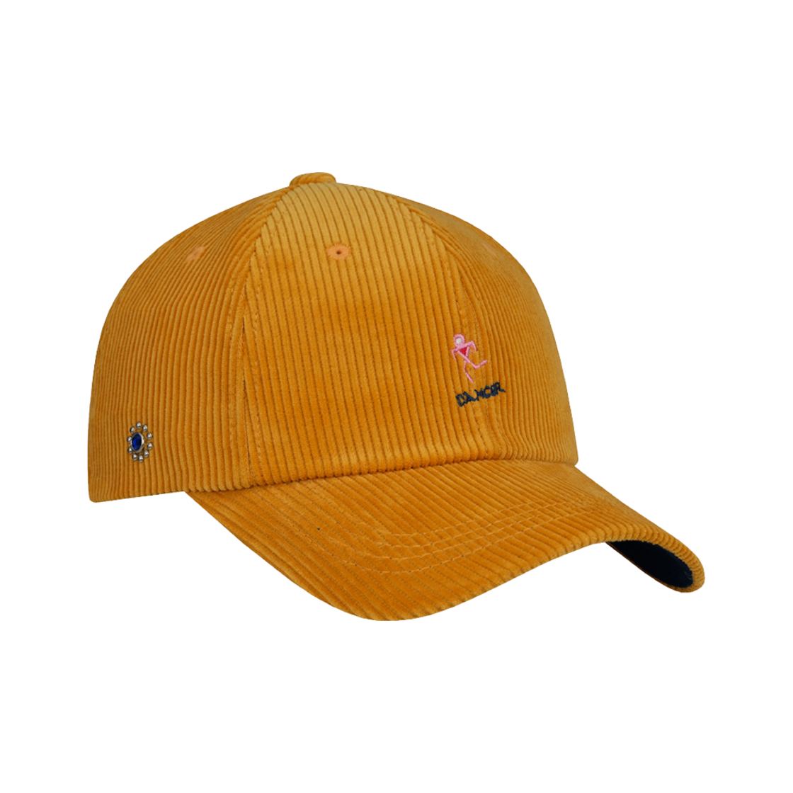 FW24ACP091MD Hongwoosung Signal Native American Corduroy Ball Cap Mustard