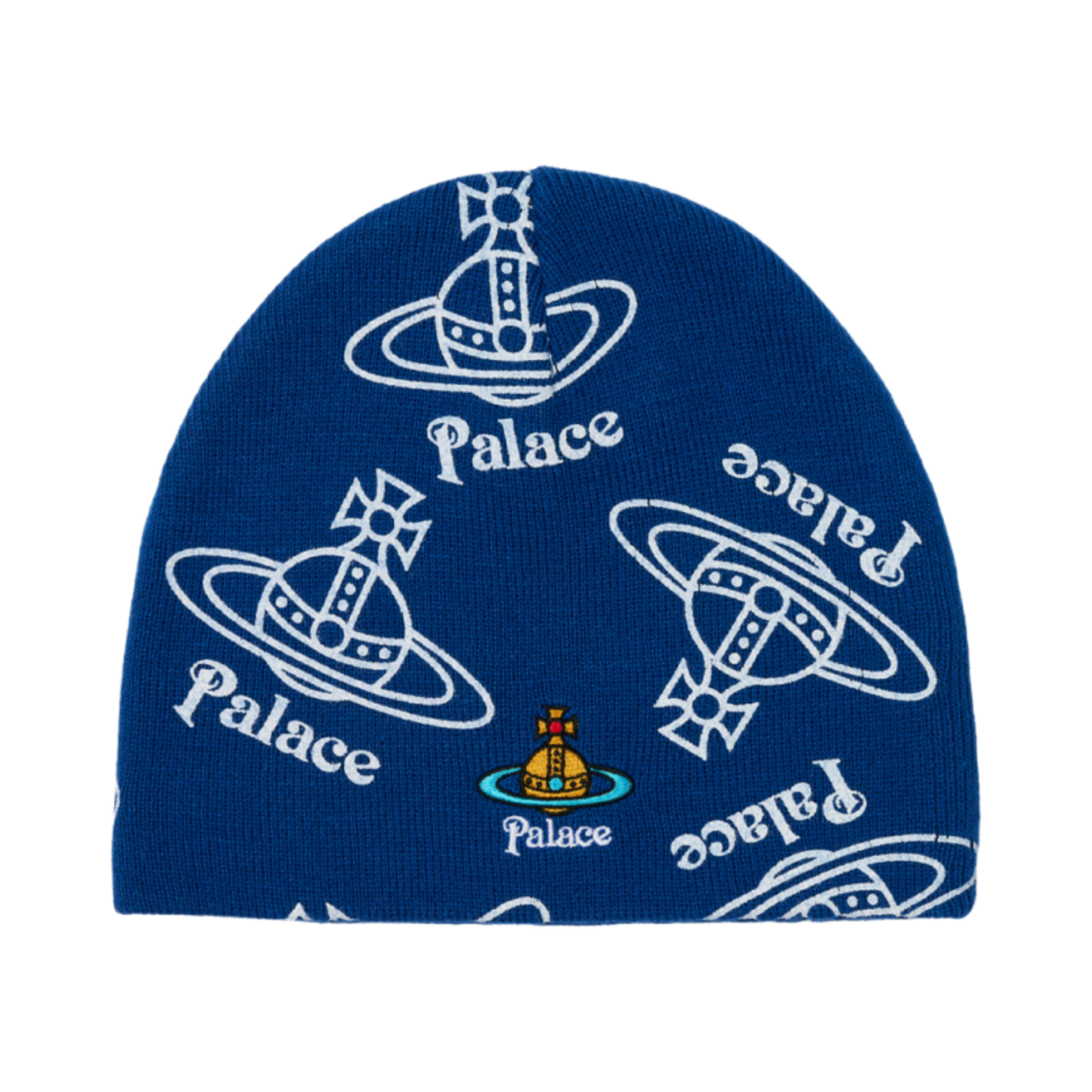 팔라스 x 비비안 웨스트우드 저지 비니 인디고 - 24FW(Palace x Vivienne Westwood Jersey Beanie Indigo - 24FW)