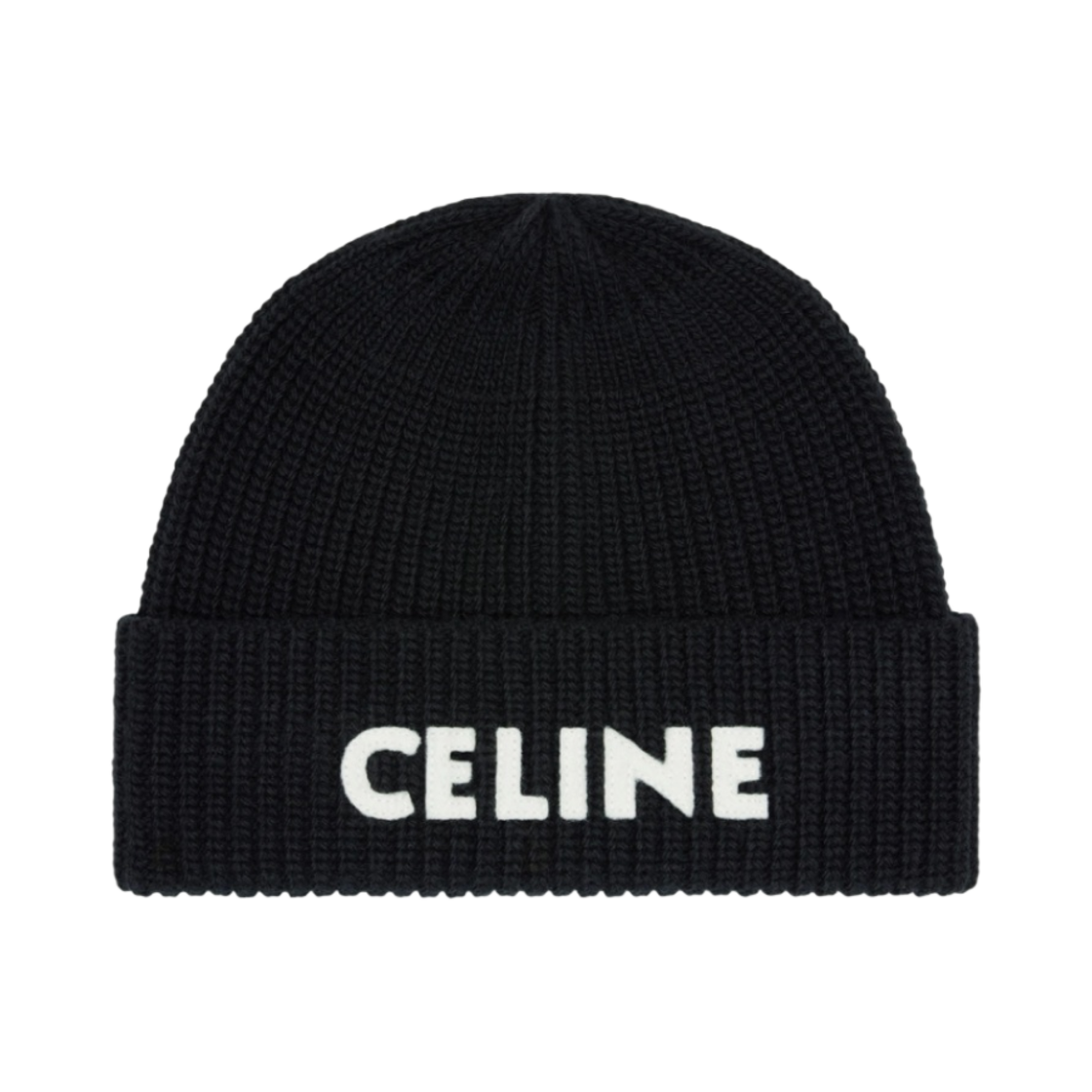 CELINE ブラック ビーニー CELINEニットキャップ ビーニー ブラック