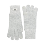 (W) UGG Knit Tech Gloves Grey Heather