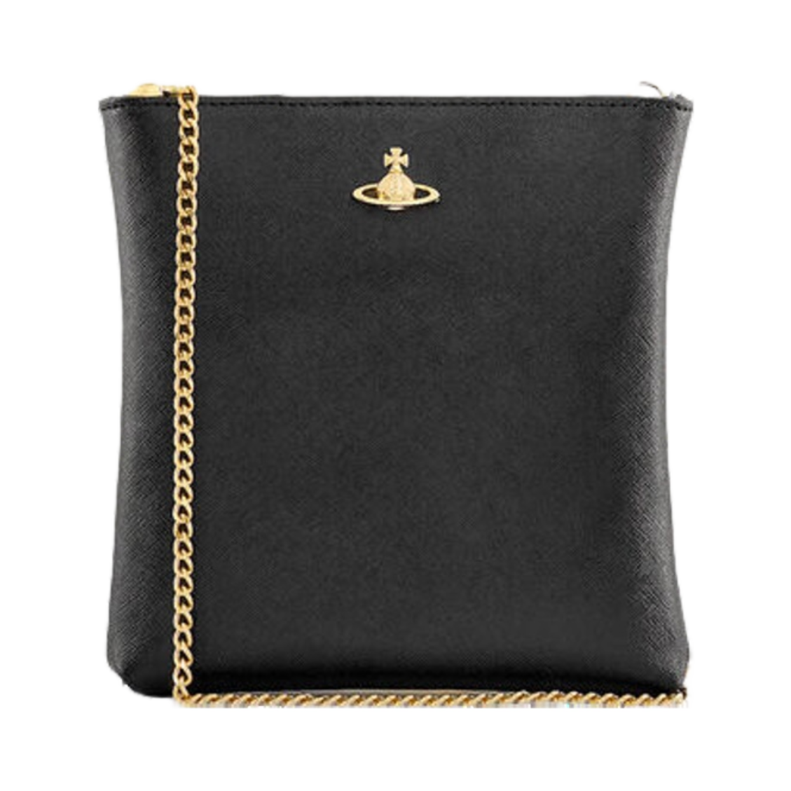 비비안 웨스트우드 스콰이어 스퀘어 크로스바디 체인 블랙(Vivienne Westwood Squire Square Crossbody With Chain Black) - 1