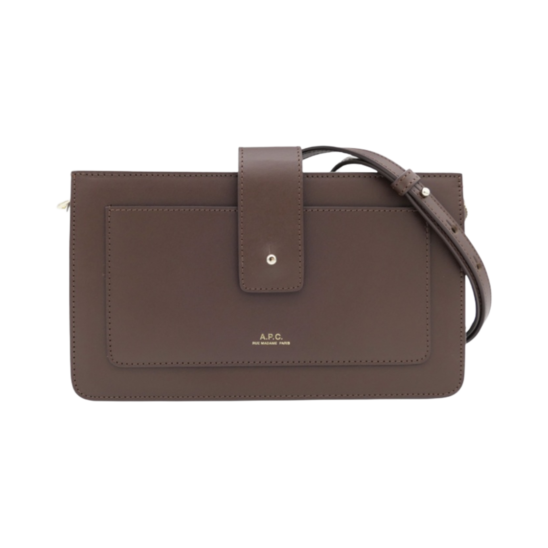아페쎄 알바인 클러치 라이트 체스트넛 브라운(A.P.C. Albane Clutch Light Chestnut Brown) - 1
