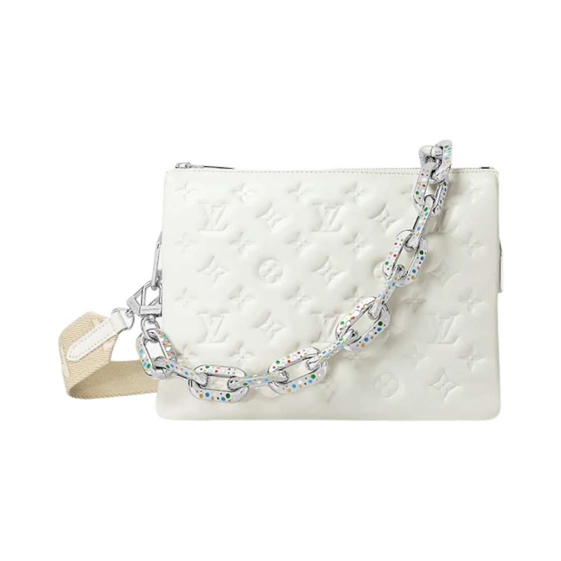 루이비통 x 야요이 쿠사마 쿠상 PM 화이트