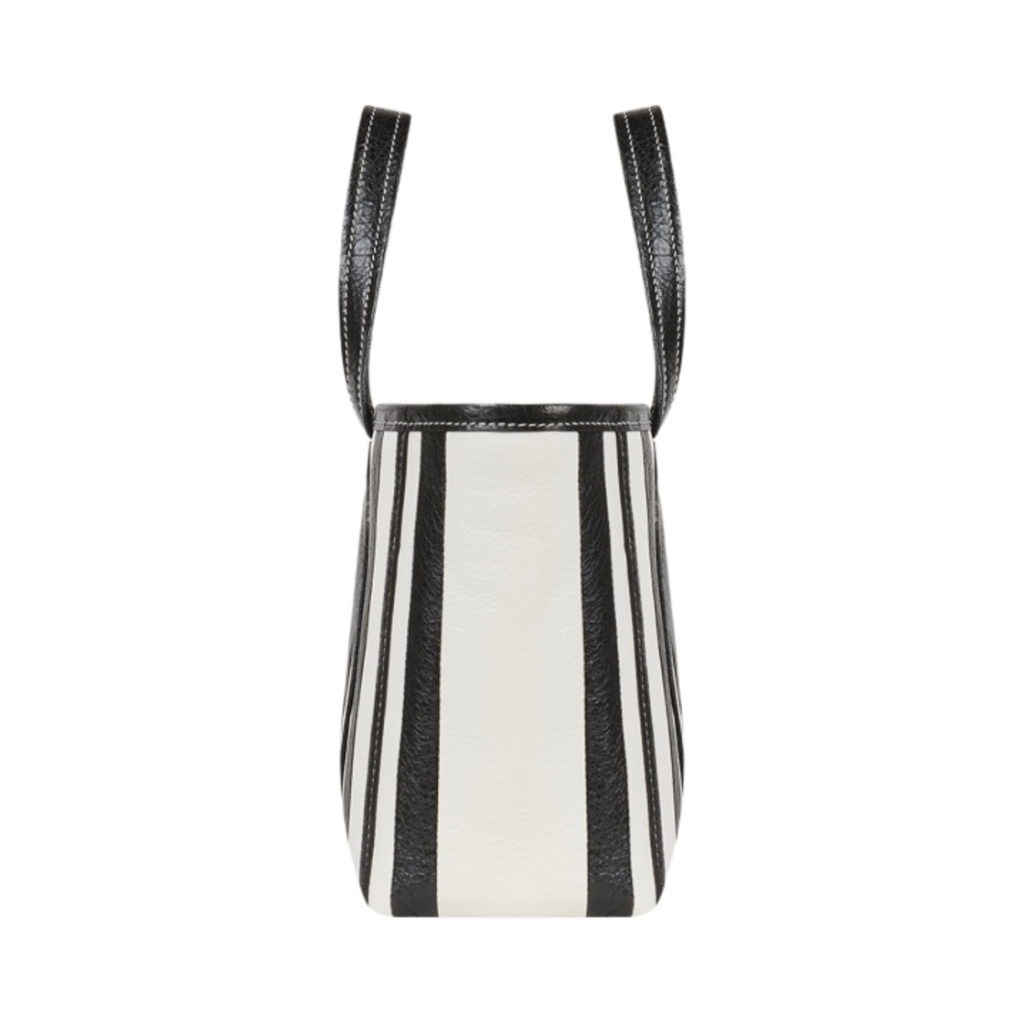 발렌시아가 바베스 스몰 이스트 웨스트 쇼퍼백 블랙 화이트(Balenciaga Barbes Small East-West Shopper Bag Black White) - 2