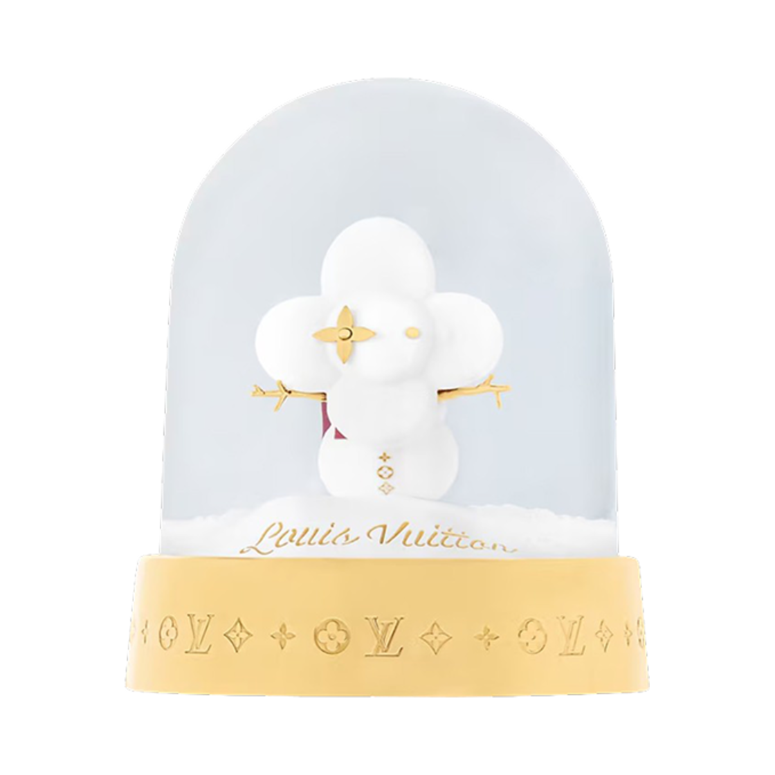 GI1172 Louis Vuitton Snow Globe White