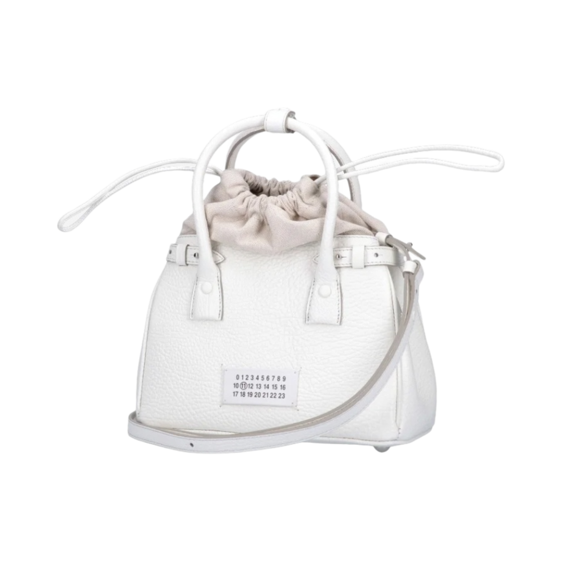 메종 마르지엘라 5AC 미니 드로우스트링백 화이트(Maison Margiela 5AC Mini Drawstring Bag White) - 2