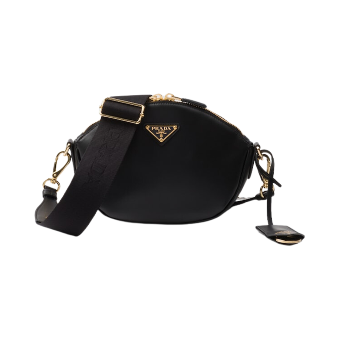 1BH212-2AIX-F0002 Prada Leather Mini Shoulder Bag Black
