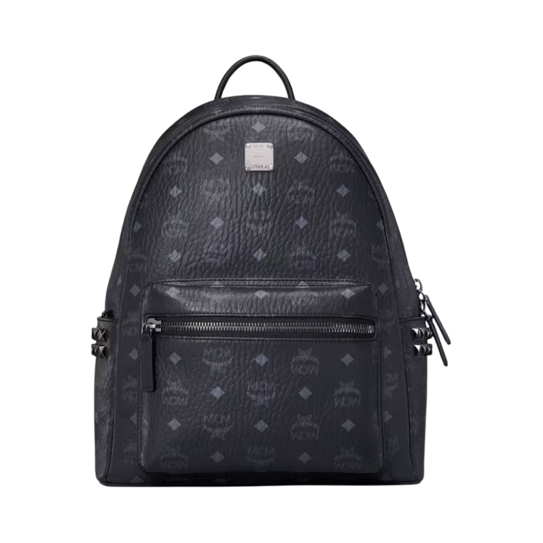 엠씨엠 스타크 사이드 스터드 백팩 비세토스 스몰 미디움 블랙(MCM Stark Side Studs Backpack in Visetos Small Medium Black)