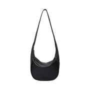 MUCENT Topeu Signature Side Patch leather Shoulder Bag Black