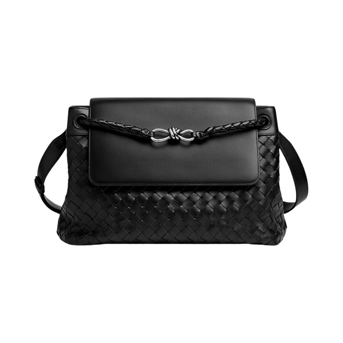 807715V2HLD1208 Bottega Veneta Andiamo Messenger Bag Black