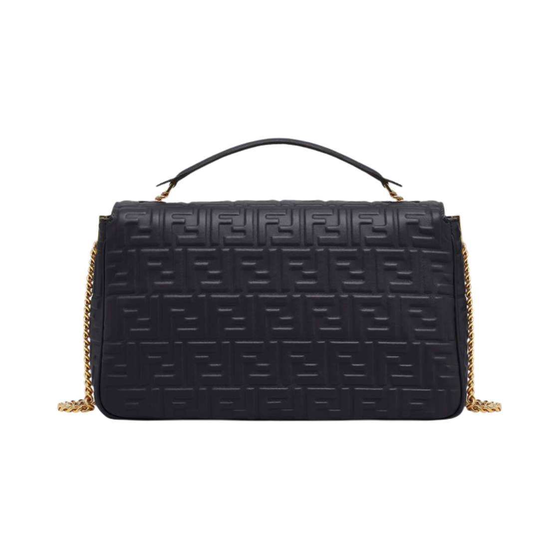 펜디 바게트 체인 나파 레더 라지 백 블랙(Fendi Baguette Chain Nappa Leather Large Bag Black) - 3