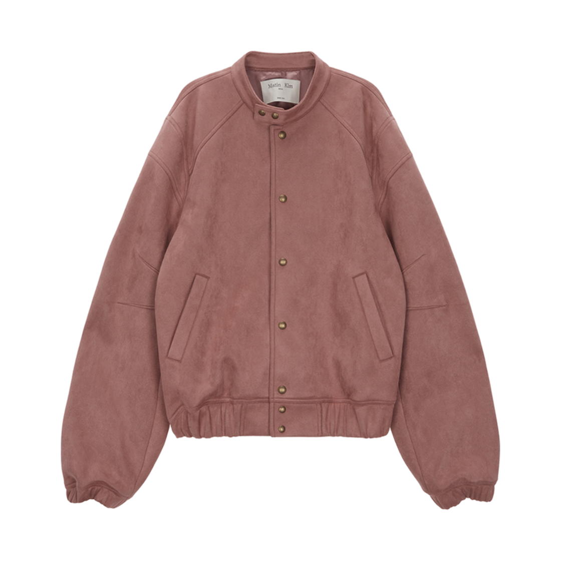 MK2411JP015M Matin Kim Faux Suede Bomber Jumper Pink