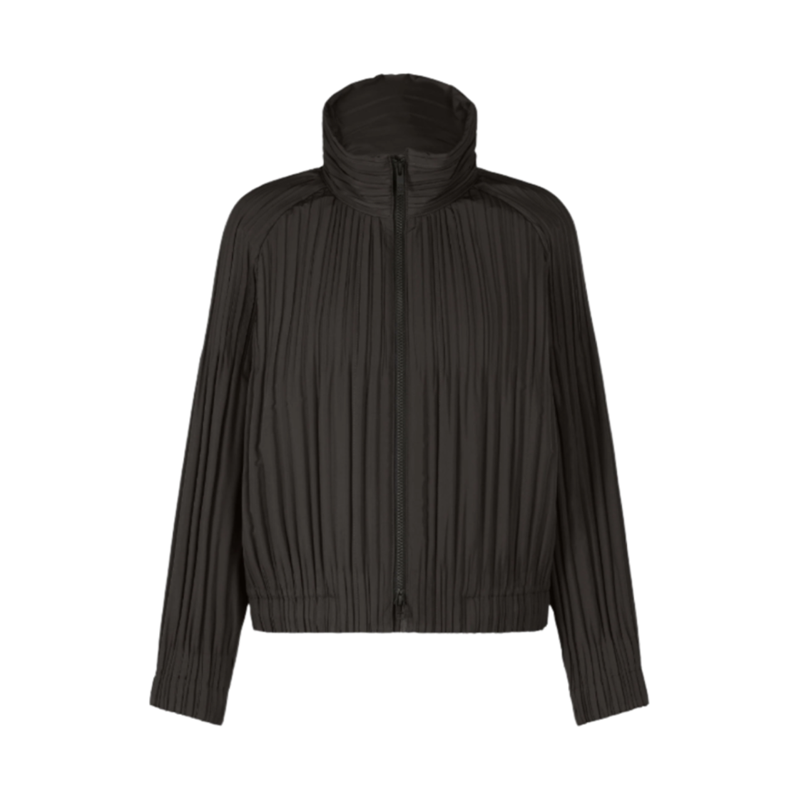 ZC871-15 (W) Pleats Please Issey Miyake Padded Pleats Coat Black