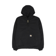 Carhartt Loose Fit Firm Duck Regular Insulated Flannel Lined Active Jacket Black