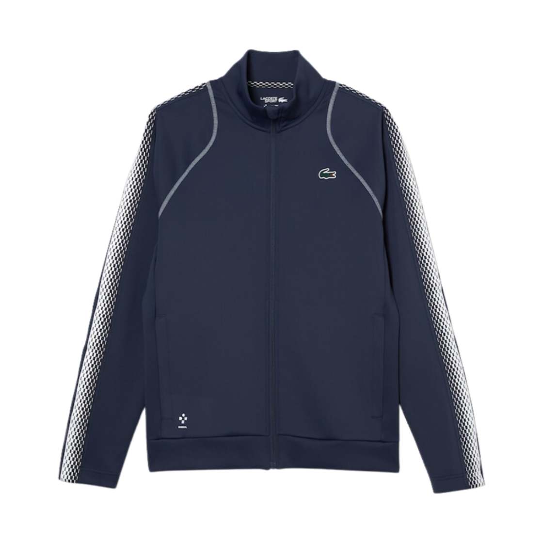 라코스테 테니스 x 다닐 메드메데프 집업 스웨트셔츠 블루 화이트(Lacoste Tennis X Daniel Medvedev Zip-Up Sweatshirt Blue White)