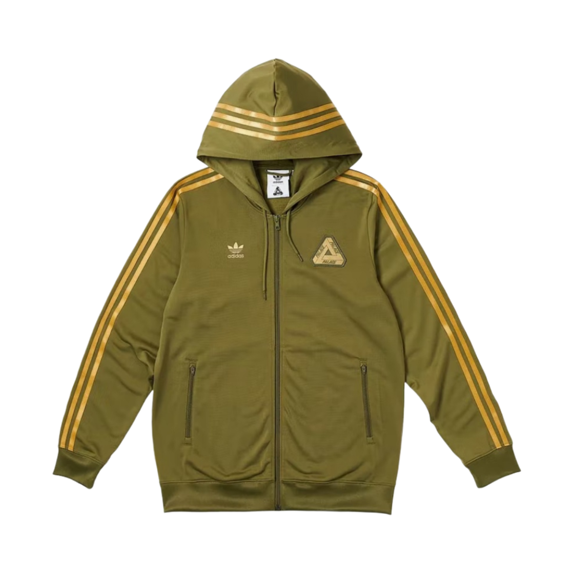팔라스 x 아디다스 후드 파이어버드 트랙탑 올리브 - 23SS(Palace x Adidas Hooded Firebird Track Top Olive - 23SS)