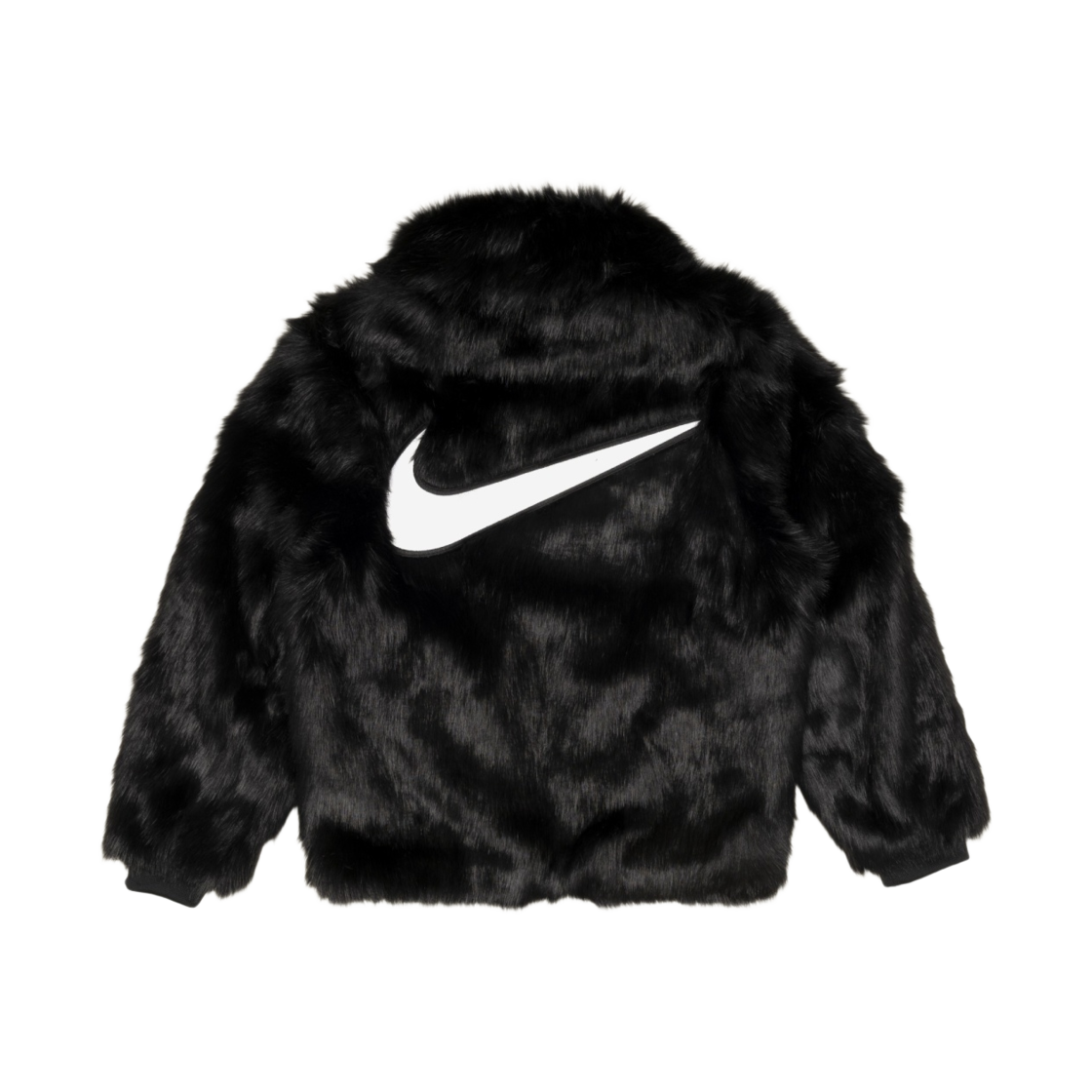 (W) 나이키 x 앰부쉬 리버시블 포우퍼 코트 블랙((W) Nike x Ambush Reversible Faux-Fur Coat Black)