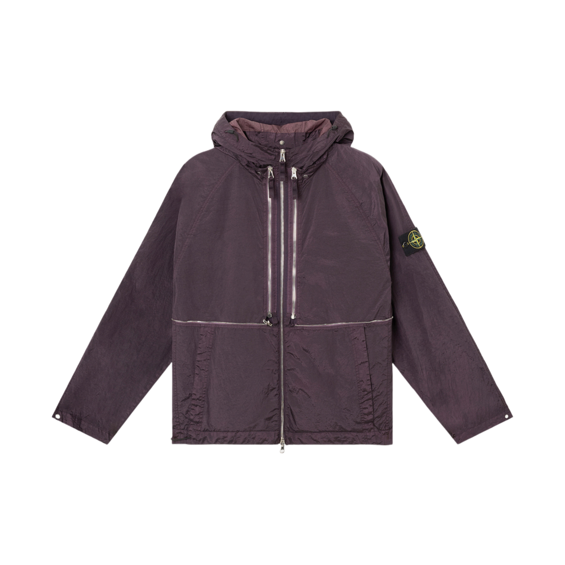 K1S1541000-20S0020-V0011 Stone Island 4100020 Nylon Metal Watro-TC in Econyl Convertible Jacket Vest with Light Water and Wind Resistance Burgundy - 25SS