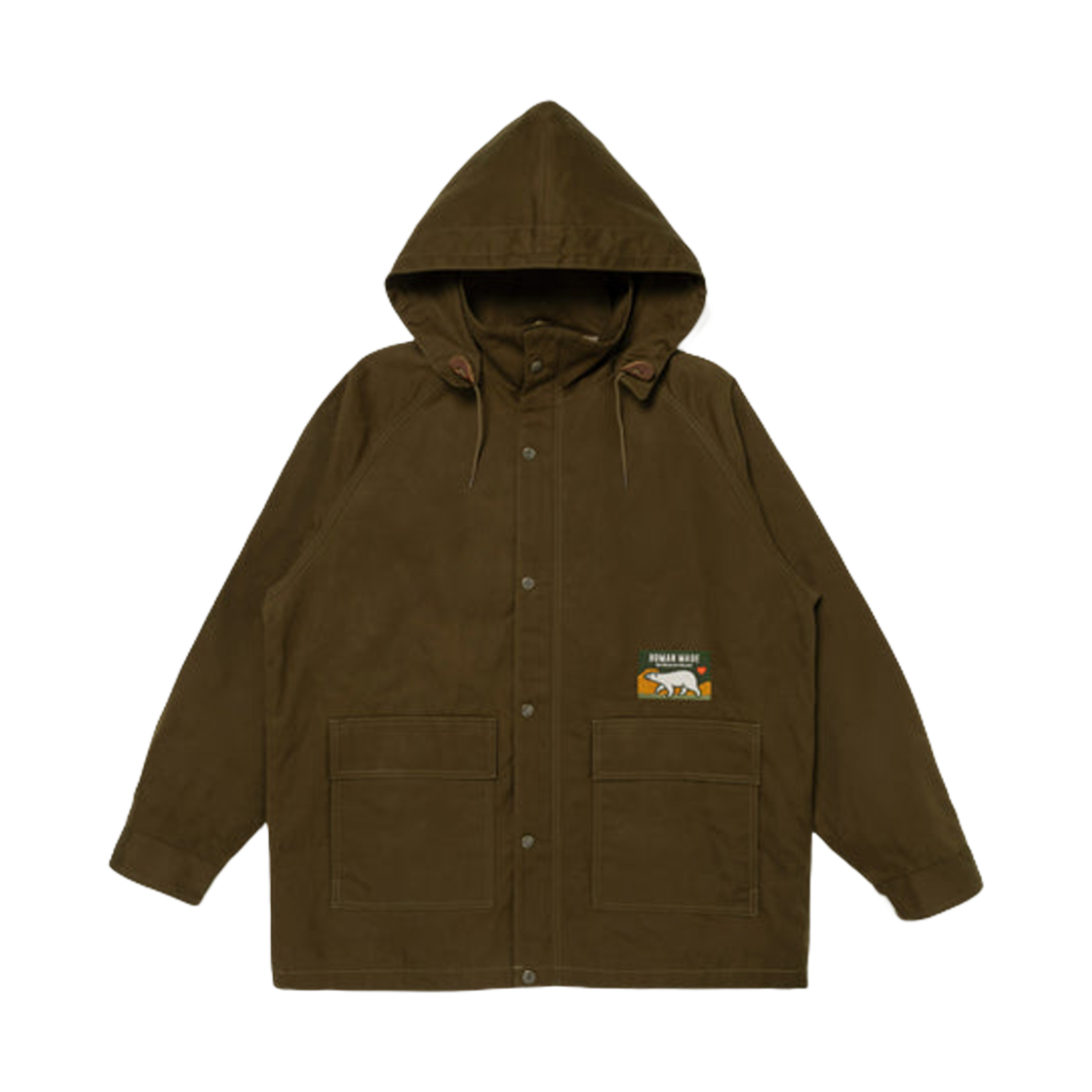 휴먼 메이드 후드 코트 올리브 드랩(Human Made Hooded Coat Olive Drab) - 2