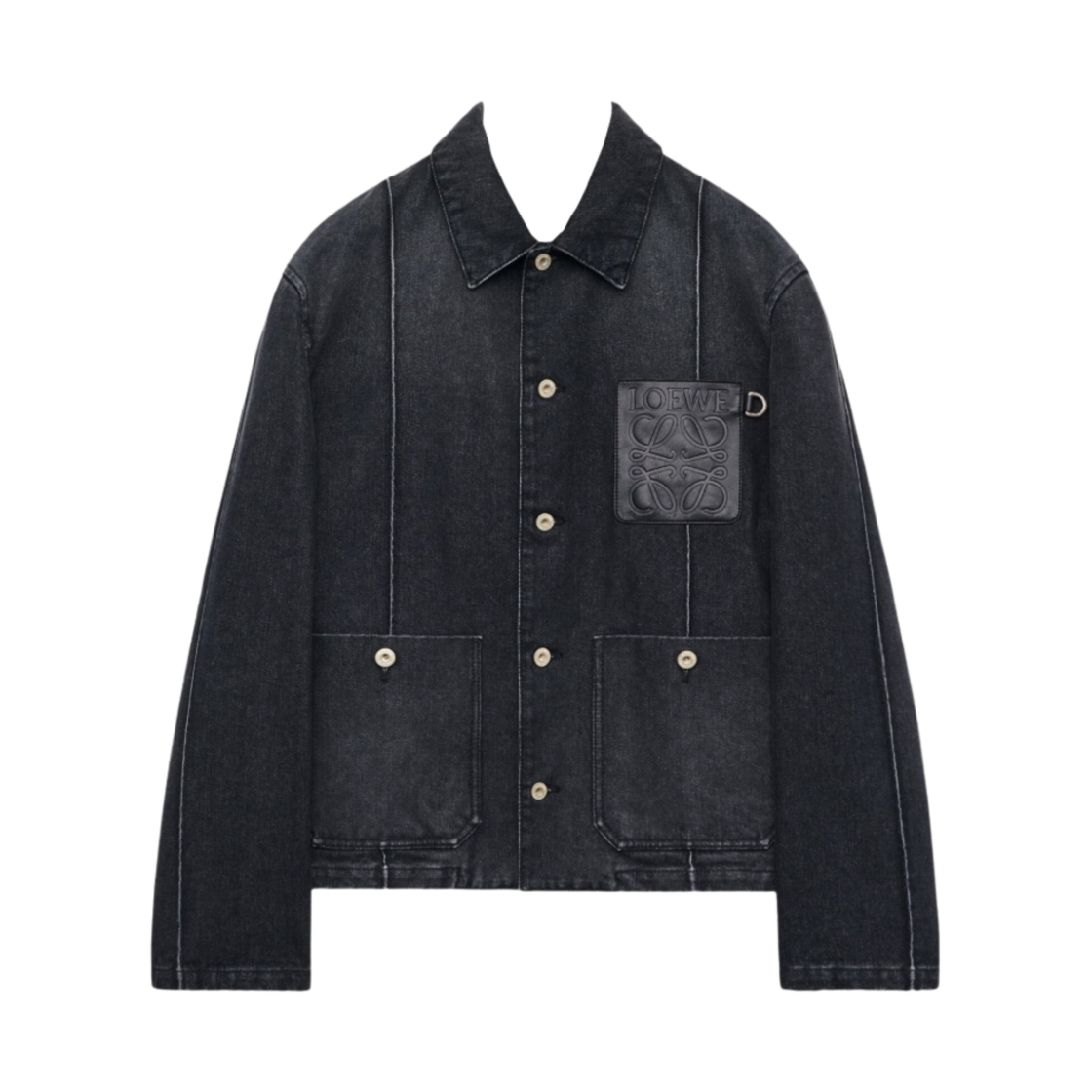 로에베 데님 워크웨어 자켓 워시드 블랙(Loewe Workwear Jacket in Denim Washed Black)