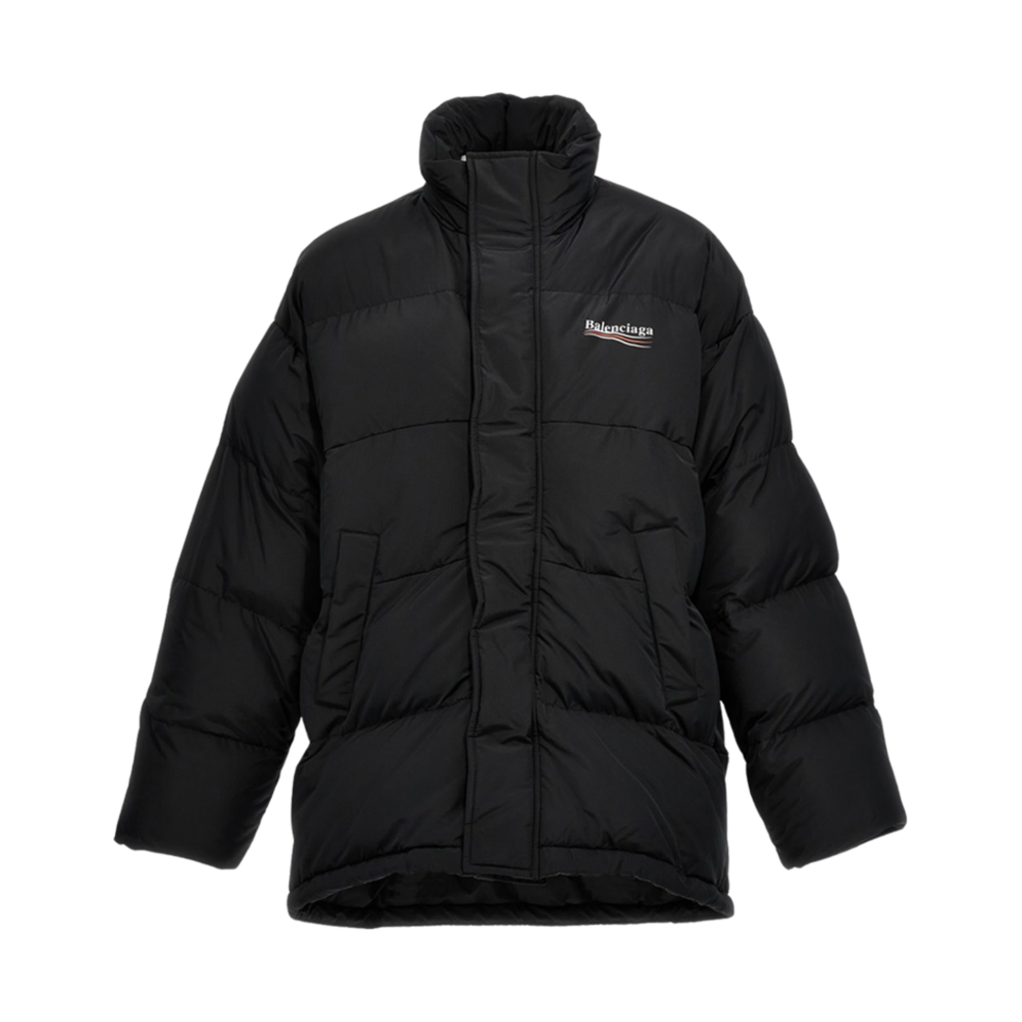 발렌시아가 폴리티컬 캠페인 퍼퍼 자켓 블랙(Balenciaga Political Campaign Puffer Jacket Black) - 1