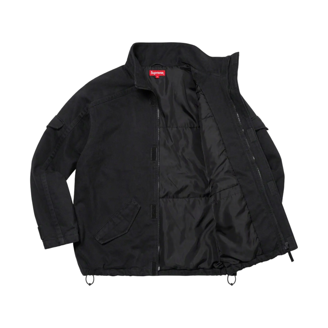 슈프림 브러쉬드 트윌 집 자켓 블랙 - 22FW(Supreme Brushed Twill Zip Jacket Black - 22FW) - 3