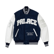 Palace Greek Varsity Jacket Blue - 22FW