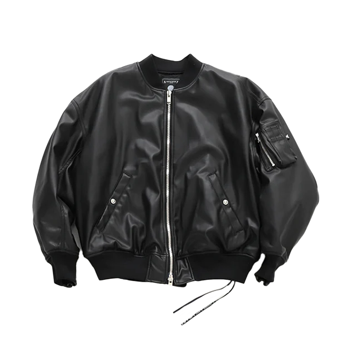 마스터마인드 재팬 포우 레더 MA-1 블랙 - 25FW(Mastermind Japan Faux Leather MA-1 Black - 25FW)