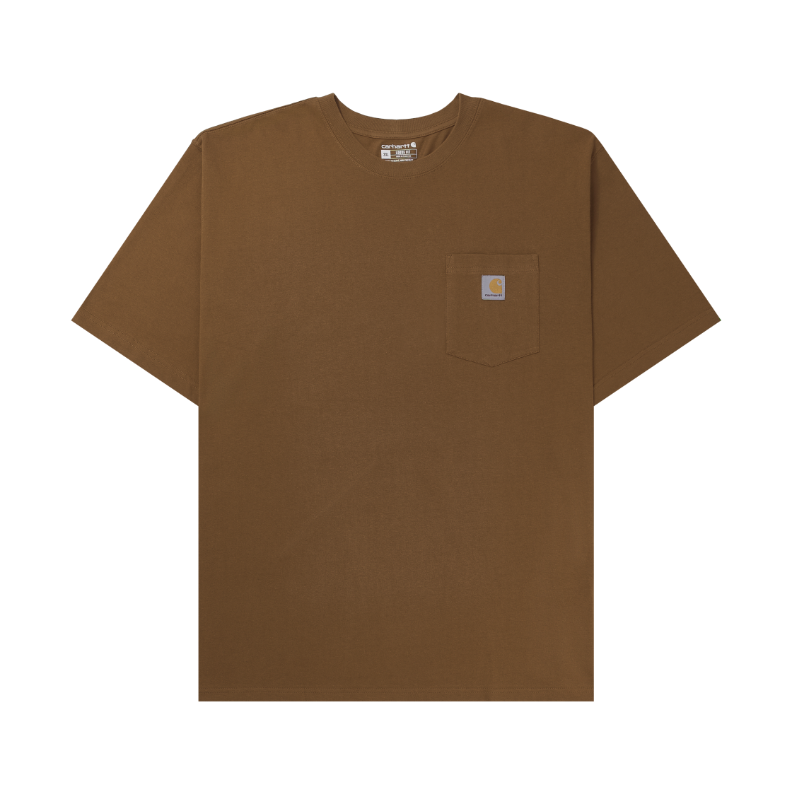 K87-BRN Carhartt Loose Fit Heavyweight Regular Short Sleeve Pocket T-Shirt Carhartt Brown