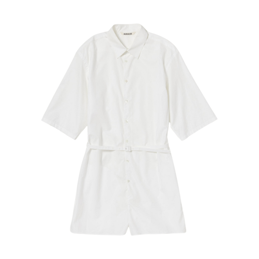 W) 오라리 하이 카운트 핀스 OX 점프 수트 베이지 | Auralee | KREAM