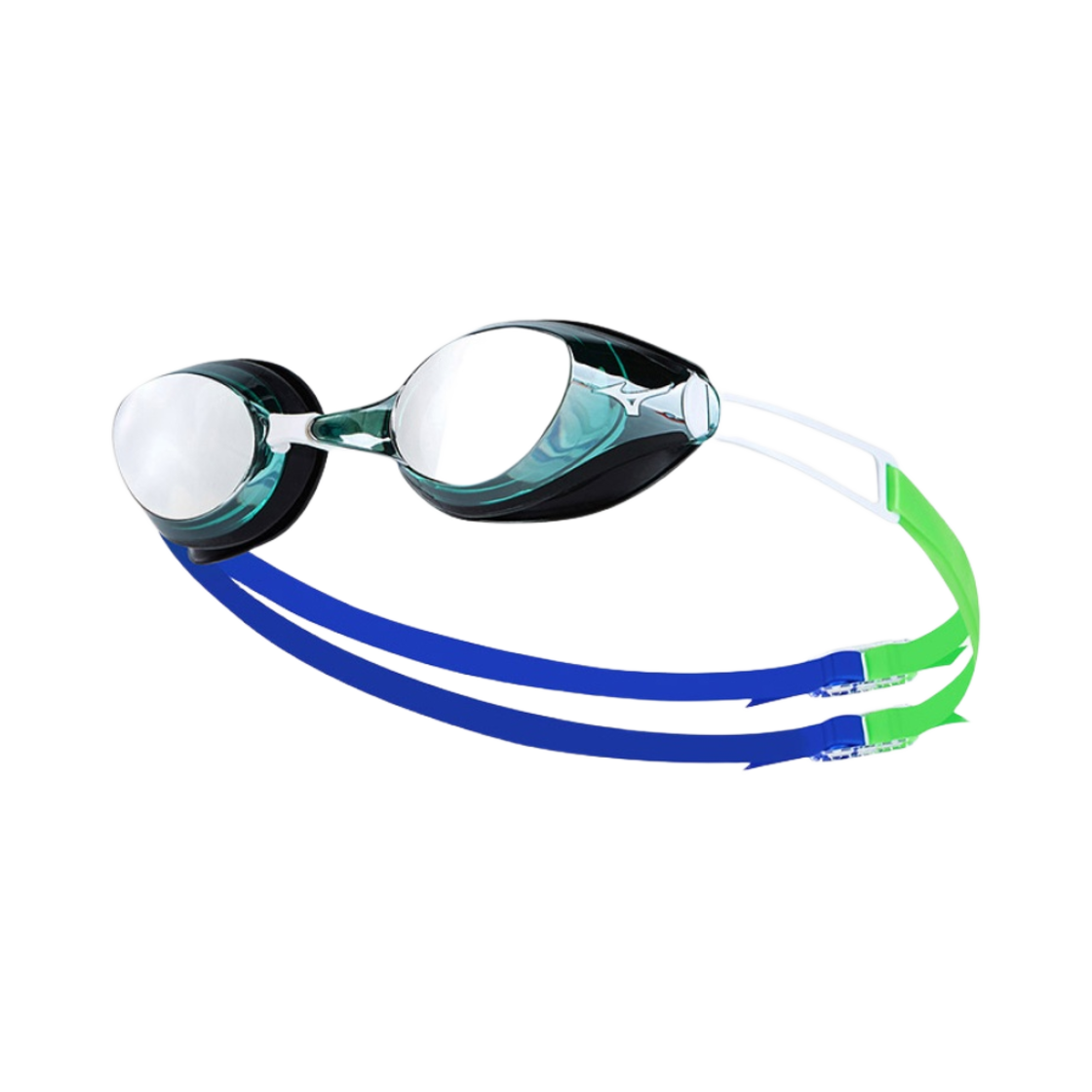 미즈노 엑셀아이 S 미러 고글 그린 실버(Mizuno Accel Eye S Mirror Goggles Green Silver)