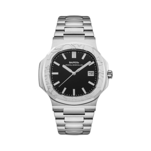 1K70-187-302 BAPE Type 10 Bapex #1 Silver Black
