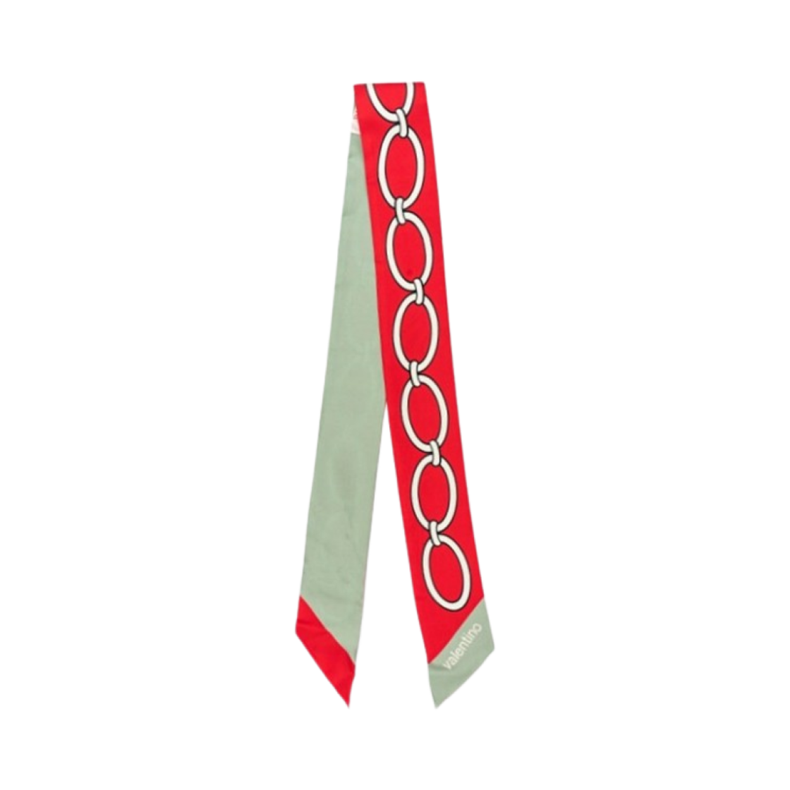E6017MPWJZF (W) Valentino Silk Bandeau Scarf Rosso - 대표 이미지 #1