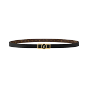 (W) Louis Vuitton Dauphine 20mm Reversible Belt Black Monogram
