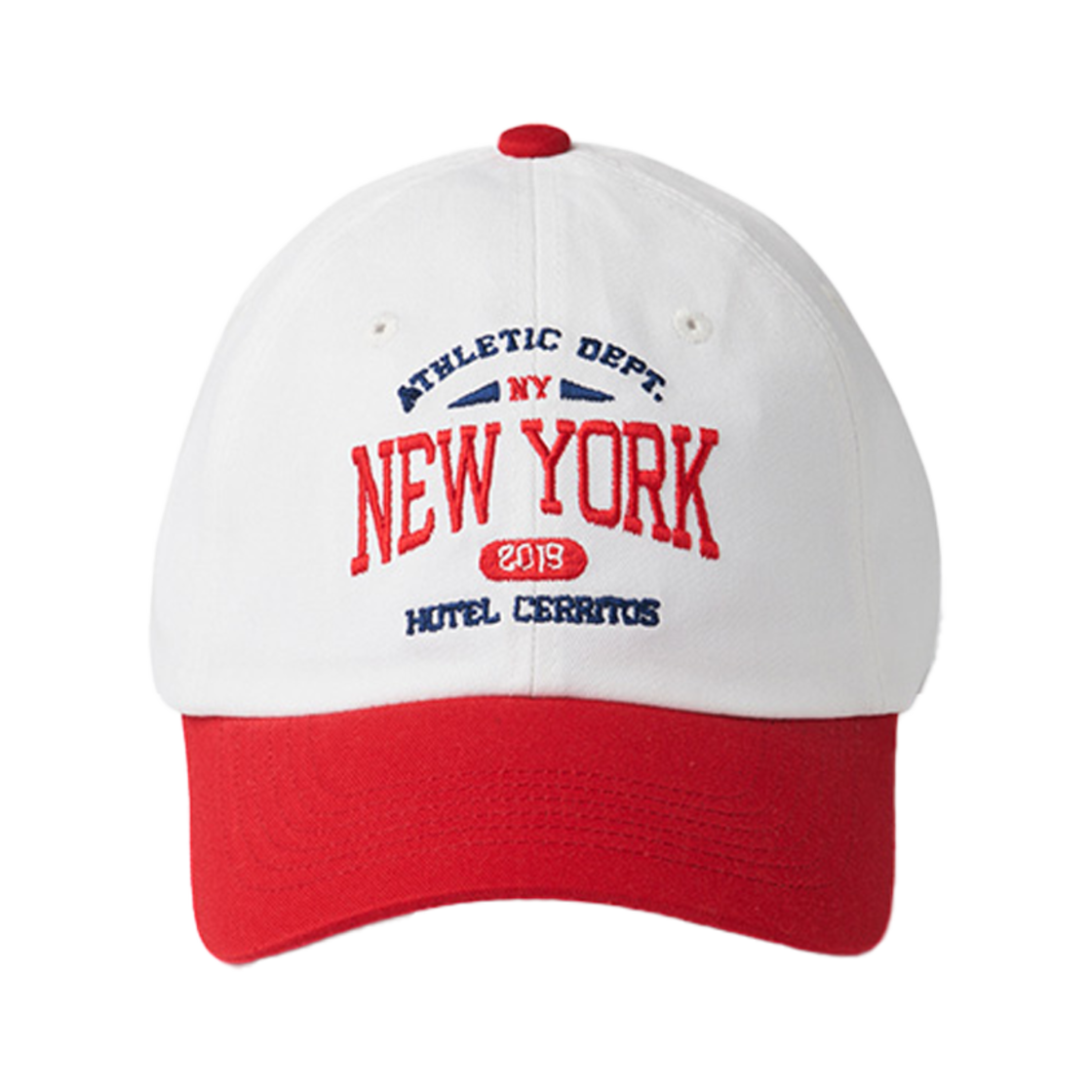 CNYAC012U0_R Hotel Cerritos New York 2019 TwoTone Ball Cap Red