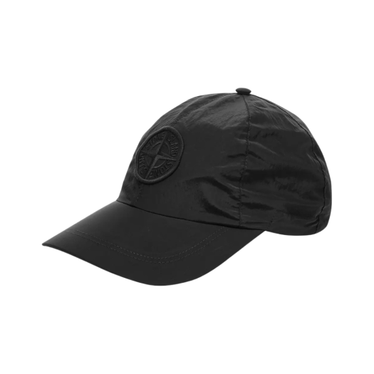 741599576-V0029 Stone Island 99576 Nylon Metal 6-Panel Cap Black - 21SS