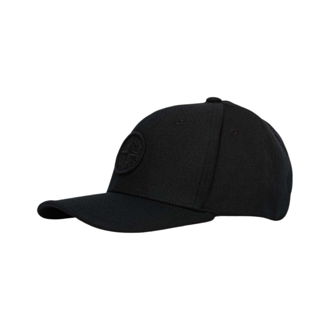 (키즈) 스톤 아일랜드 91263 6-패널 로고 캡 블랙((Kids) Stone Island 91263 6-Panel Logo Cap Black) - 2