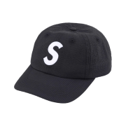 Supreme Seersucker S Logo 6-Panel Black - 24SS