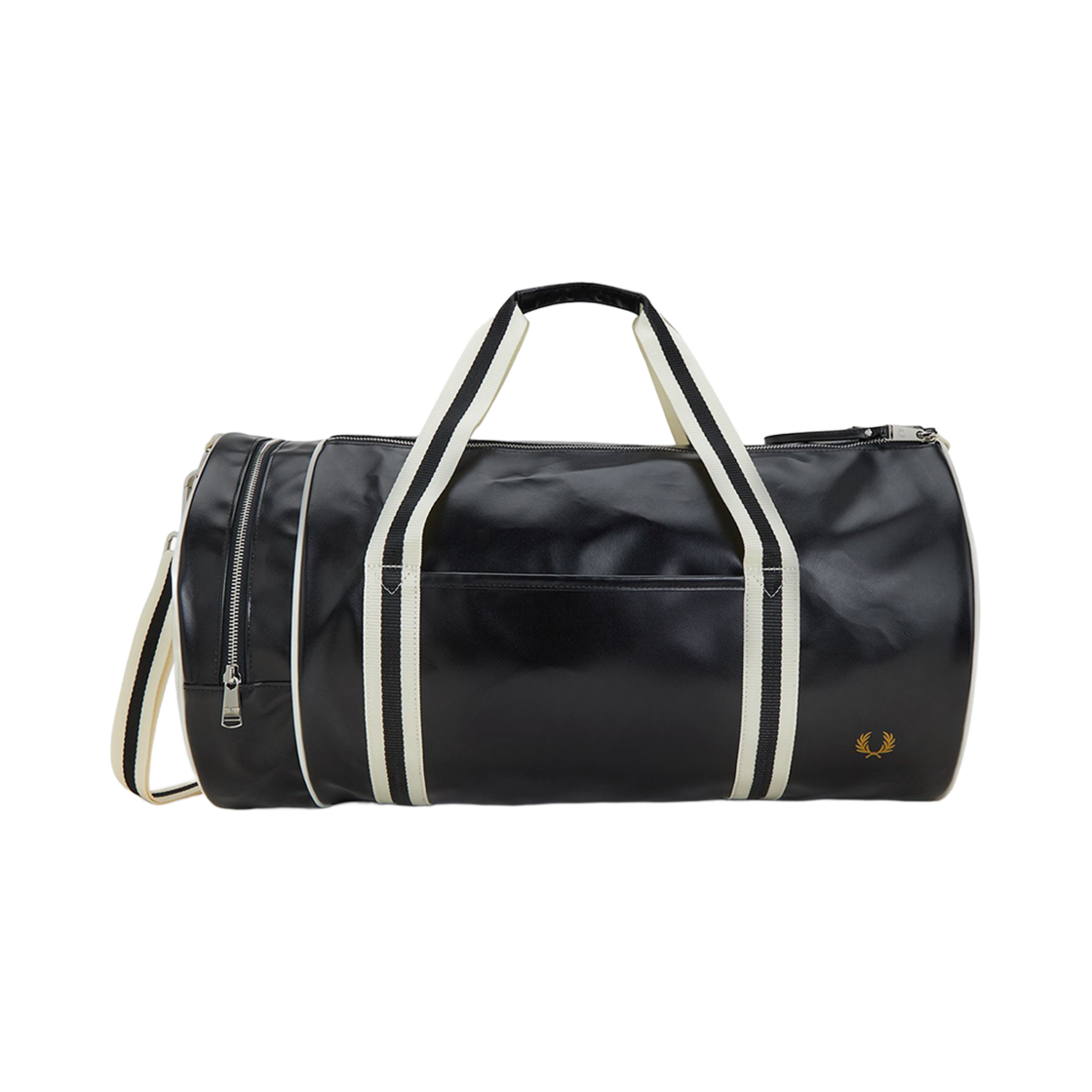 CFPU2519266-D57 Fred Perry Classic Large Barrel Bag Black/Ecru