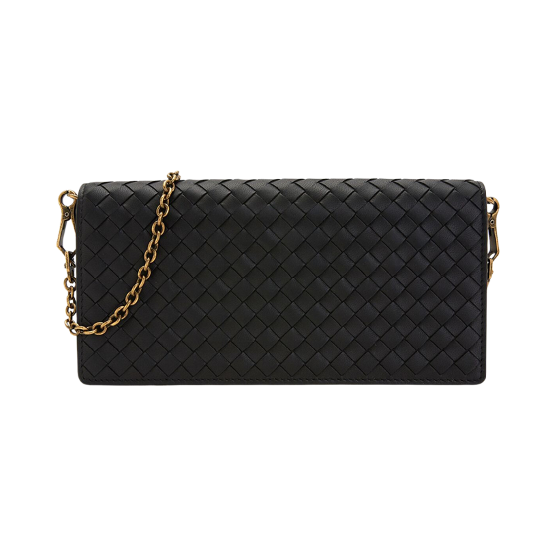 510564VO0AD1000 Bottega Veneta Intrecciato Shoulder Bag Black