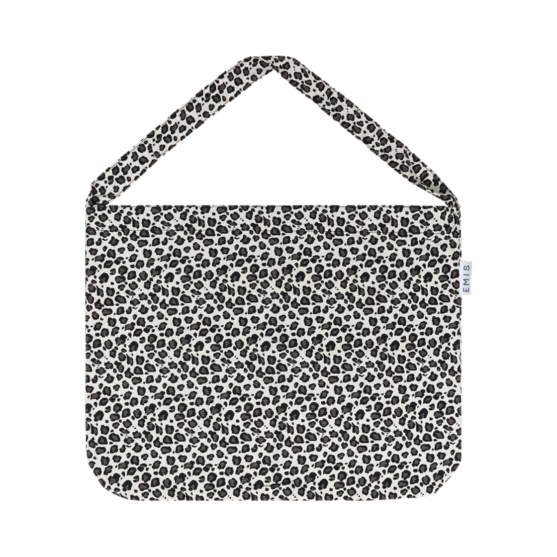 이미스 레오파드 코듀로이 에코백 화이트(Emis Leopard Corduroy Eco Bag White)