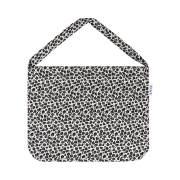 Emis Leopard Corduroy Eco Bag White