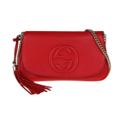 Gucci Soho Tassle Crossbody Bag Red