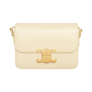 Celine Teen Triomphe Bag in Shiny Calfskin Soft Yellow
