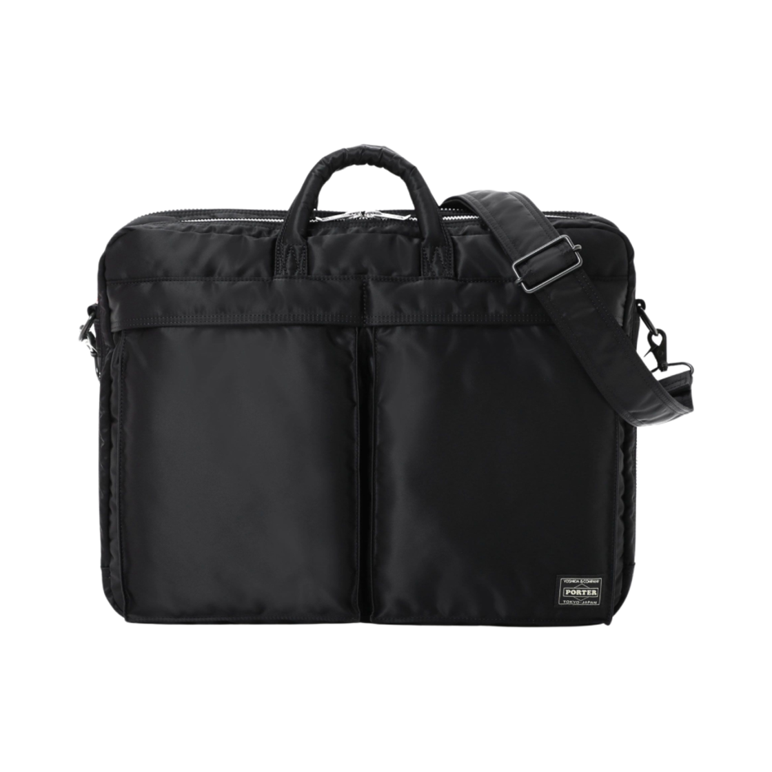 포터 올 뉴 탱커 투웨이 도큐먼트백 집 블랙(Porter All New Tanker 2Way Document Bag Zip Black)